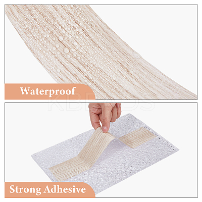 Self-Adhesive PVC Woodgrained Paper DIY-WH0632-19B-01-1