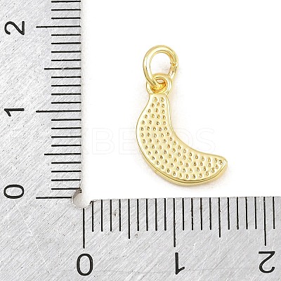 Brass with Yellow Enamel Charms KK-CBADB87-12G-1