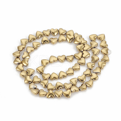 Electroplate Non-magnetic Synthetic Hematite Beads Strands X-G-T061-101G-1