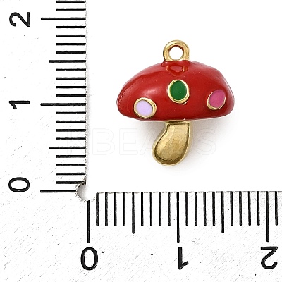 304 Stainless Steel Enamel Pendants STAS-I355-08G-05-1