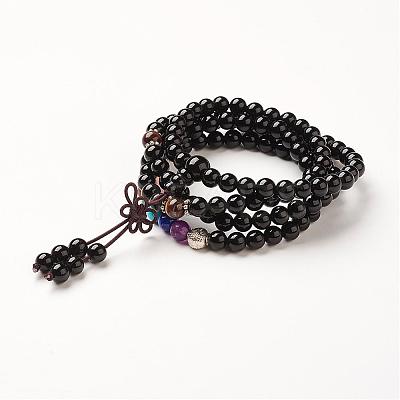 Yoga Chakra Jewelry BJEW-G554-05D-1