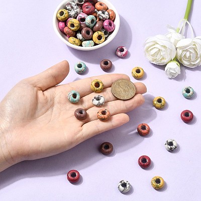 Synthetic Gemstone European Beads SPDL-R001-01-1