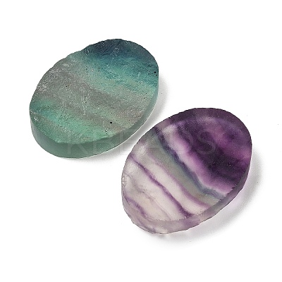 Natural Fluorite Cabochons G-K338-38C-04-1