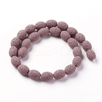 Natural Lava Rock Beads Strands G-F671-03B-17-1