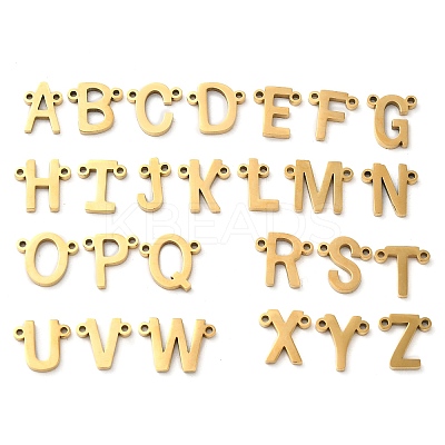 26Pcs Ion Plating(IP) 304 Stainless Steel Connector Charms STAS-C081-01G-1