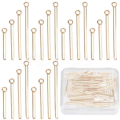 60Pcs 4 Style 304 Stainless Steel Pendants STAS-SC0003-94-1