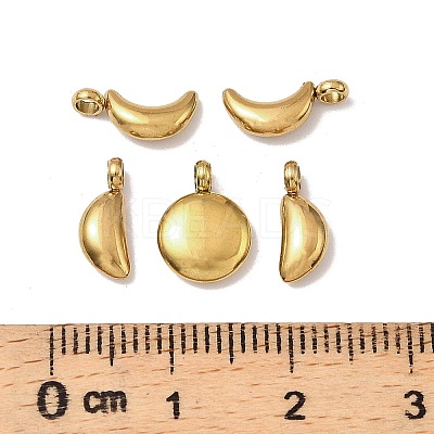 5Pcs 304 Stainless Steel Charms STAS-M017-14G-1