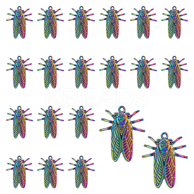 20Pcs Alloy Pendants PALLOY-DC0001-11-1
