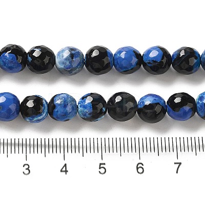 Natural Fire Crackle Agate Beads Strands G-G079-A04-03-1