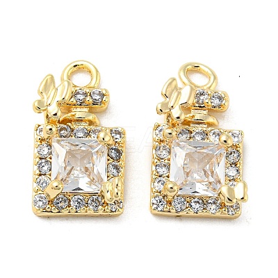Brass Micro Pave Cubic Zirconia Pendants KK-H460-11G-1