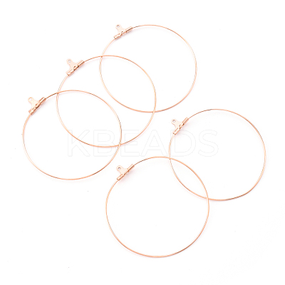 PVD Vacuum Plating 304 Stainless Steel Hoop Earrings STAS-T031-20-25mm-G-1-1
