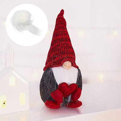 Artificial Wool Gnome Beard Costume Beard OCOR-WH0082-273B-1