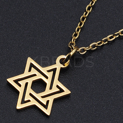 201 Stainless Steel Pendant Necklaces LS-NJEW-S105-JN595-40-2-1