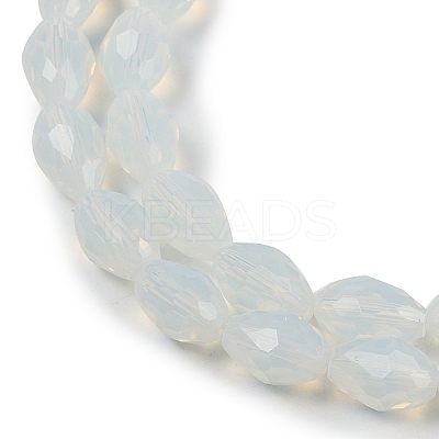 Electroplate Imitation Jade Glass Beads Strands EGLA-N013-J6mm-D02-1