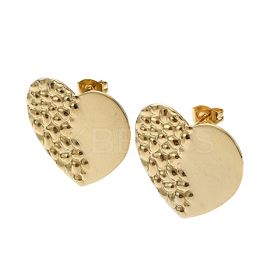 Ion Plating(IP) 201 Stainless Steel Stud Earrings EJEW-K270-29G-1