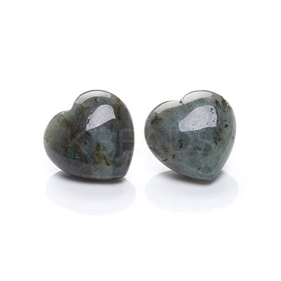 Natural Labradorite Heart Love Palm Worry Stone G-I274-46E-1