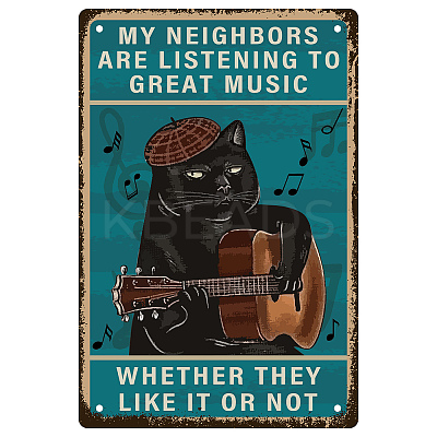 Vintage Metal Iron Tin Sign Poster AJEW-WH0157-671-1