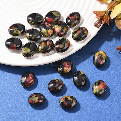 Handmade Porcelain Beads X-PORC-S496-P06-1