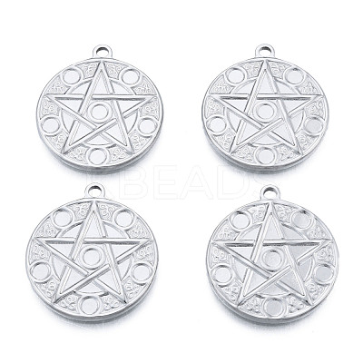 Non-Tarnish 201 Stainless Steel Pendants STAS-N098-214P-1