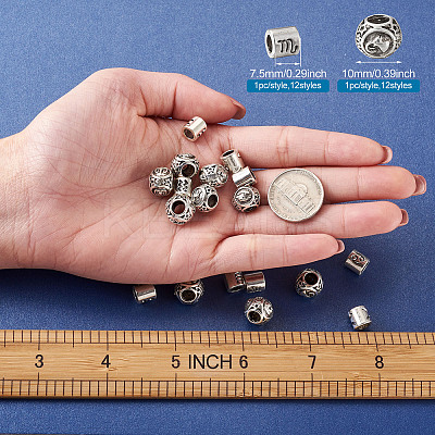 Alloy European Beads PALLOY-TA0002-19AS-RS-1