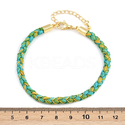 4MM Braided Nylon Cord Bracelets FIND-A057-01G-12-1