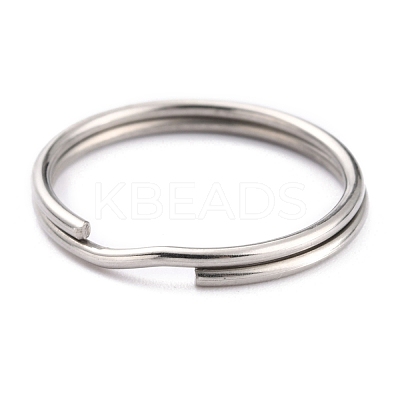 Non-Tarnish 304 Stainless Steel Split Key Rings STAS-H153-02P-1