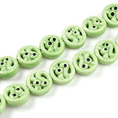 Handmade Porcelain Bead Strands PORC-N011-01A-1