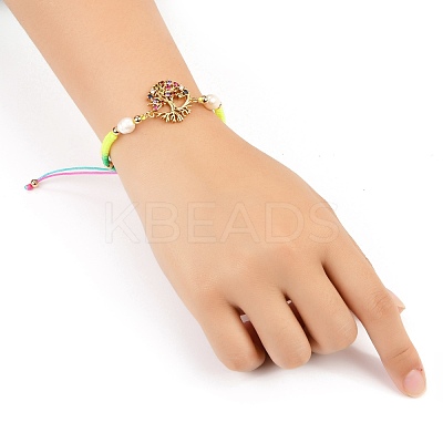 Braided Nylon Cord Bracelet Making AJEW-JB00764-05-1