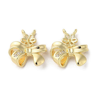 Brass Micro Pave Cubic Zirconia Pendants KK-F862-16G-1