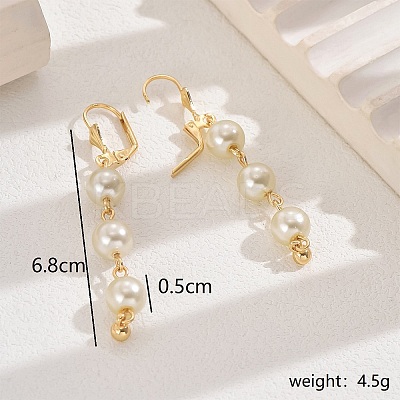 New Chinese Style Copper Tassel Bead Earrings for Women Party FF1600-1-1