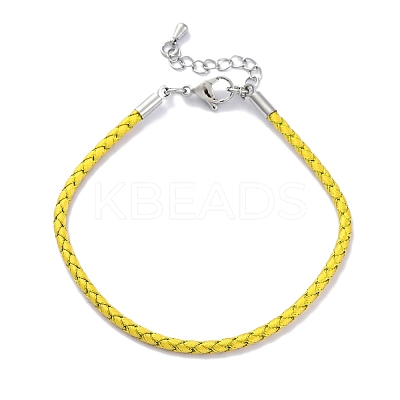 Polyester Cord Braided Bracelet Makings MAK-Z003-01P-08-1