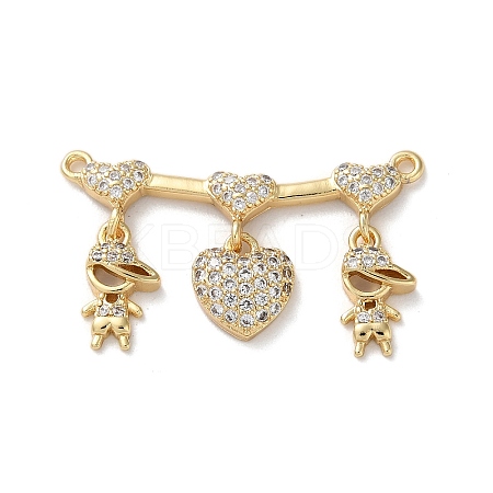Brass Pave Cubic Zirconia Pendants KK-M287-05G-A-1