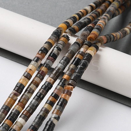 Natural Flower Amazonite Beads Strands X-G-E612-A02-B-1