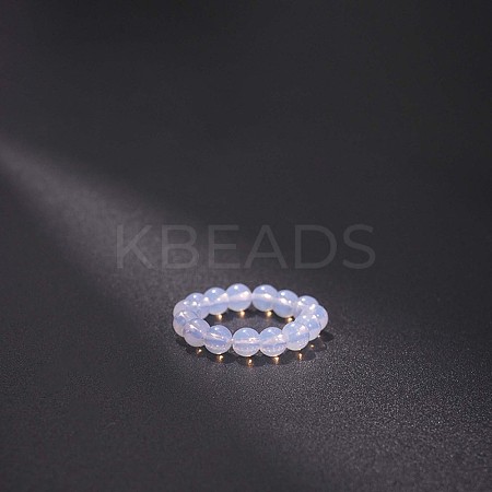 Synthetic Opalite Stretchy Finger Rings FS-WG01730-24-1