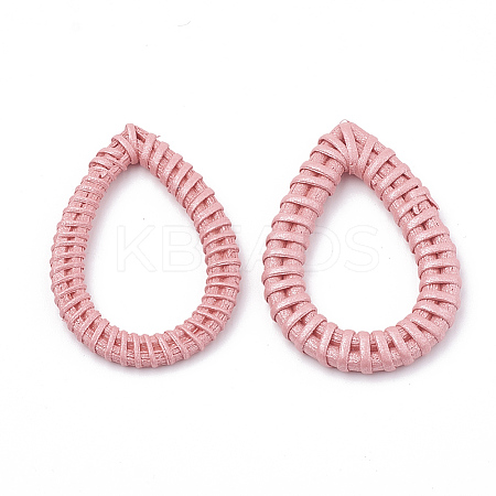 Handmade Spray Painted Reed Cane/Rattan Woven Linking Rings LS-WOVE-N007-05D-1