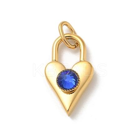 Ion Plating(IP) 304 Stainless Steel with Rhinestone Pendants STAS-G351-10G-02-1