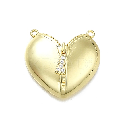 Brass Micro Pave Cubic Zirconia Pendants KK-K400-43G-1