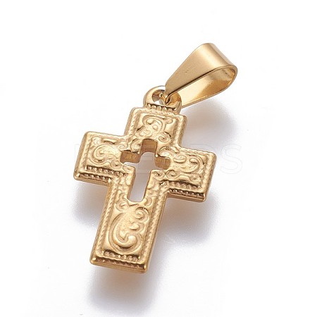 Ion Plating(IP) 304 Stainless Steel Pendants X-STAS-P241-10G-1