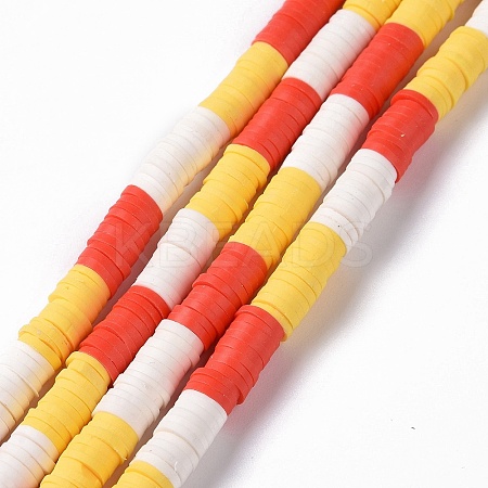 Handmade Polymer Clay Bead Strands CLAY-C003-02A-1