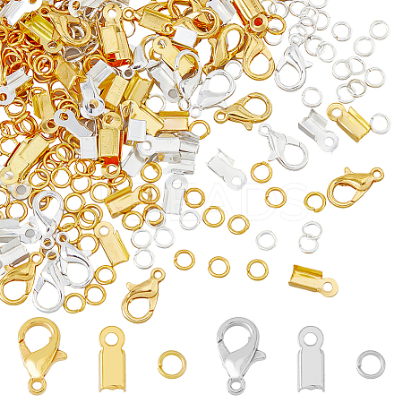 120Pcs 2 Color Zinc Alloy Lobster Claw Clasps DIY-HY0001-37-1