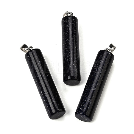Synthetic Blue Goldstone Big Pendants G-F820-11I-1