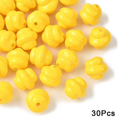 30Pcs Opaque Acrylic Beads OACR-YW0003-87B-1