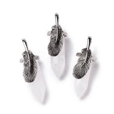 Natural Quartz Crystal Pendants G-E059-04AS-07-1