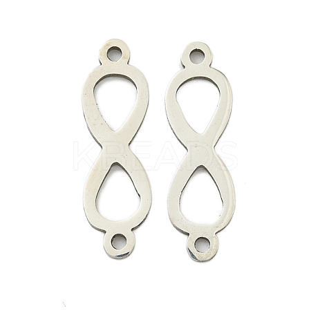 Non-Tarnish 201 Stainless Steel Connector Charms STAS-M015-17P-1