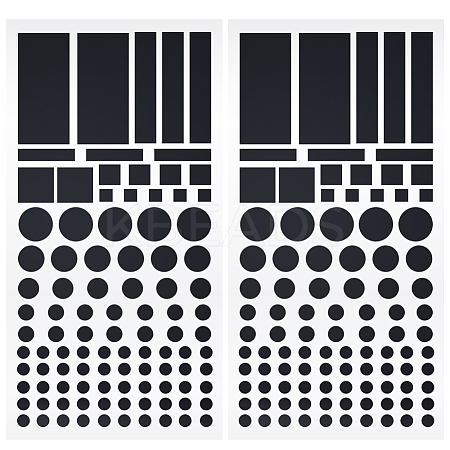 1 Sheet PET LED Covers Blackout Stickers and 1 Sheet LED Covers Semi Shading Blackout Stickers STIC-CN0001-04-1
