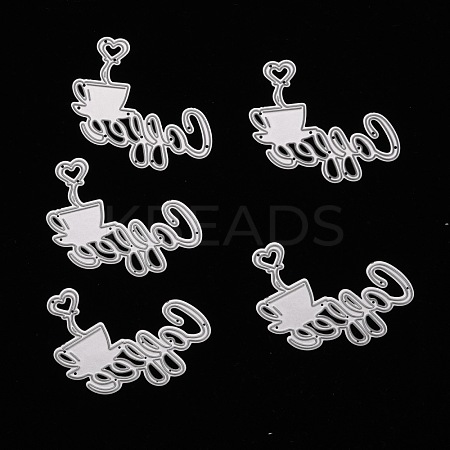 Caffe Carbon Steel Cutting Dies Stencils DIY-A008-17-1