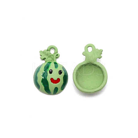Spray Painted Alloy pendants FIND-CJC0005-05-1