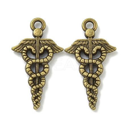 Tibetan Style Alloy Pendants TIBE-I026-6007AB-1