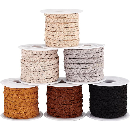 30M 6 Colors 3-ply Braided Faux Suede Cord LW-PH0002-34-1