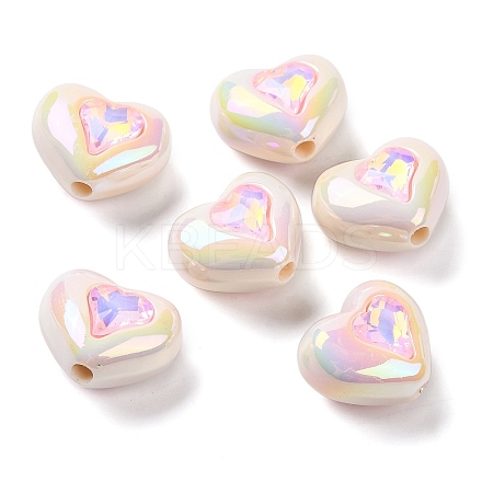 Plating Acrylic Beads OACR-Z022-01B-1